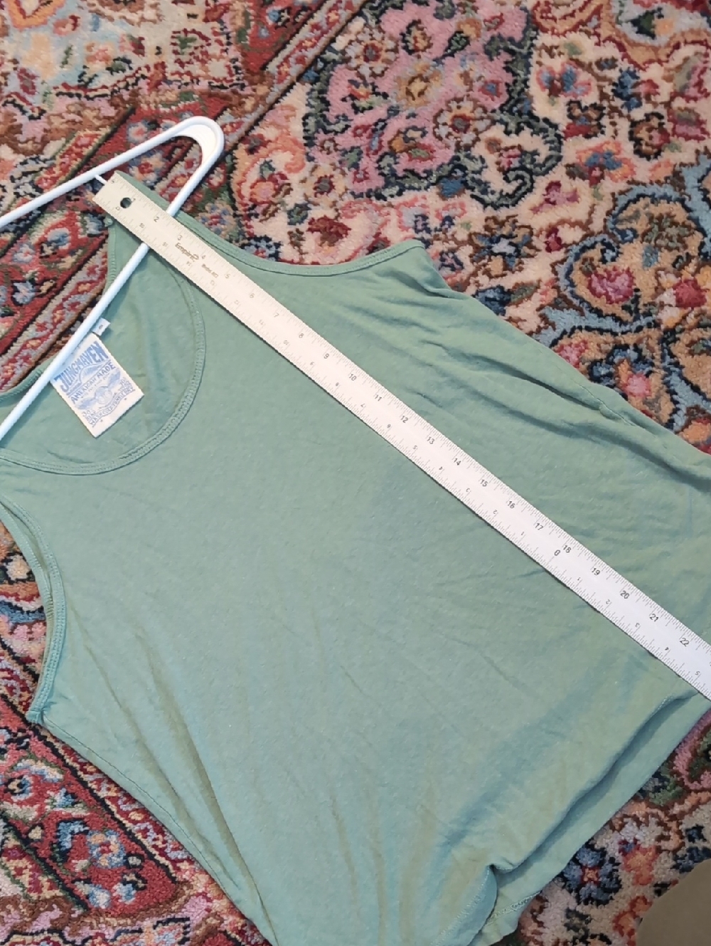 Jungmaven Sage Green Tank Top - Scoop Neck - Picture 4 of 5